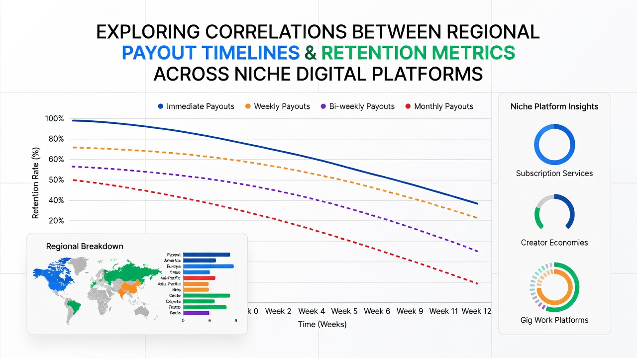 Comparative charts showing payout speed versus player retention rates in niche digital table platforms