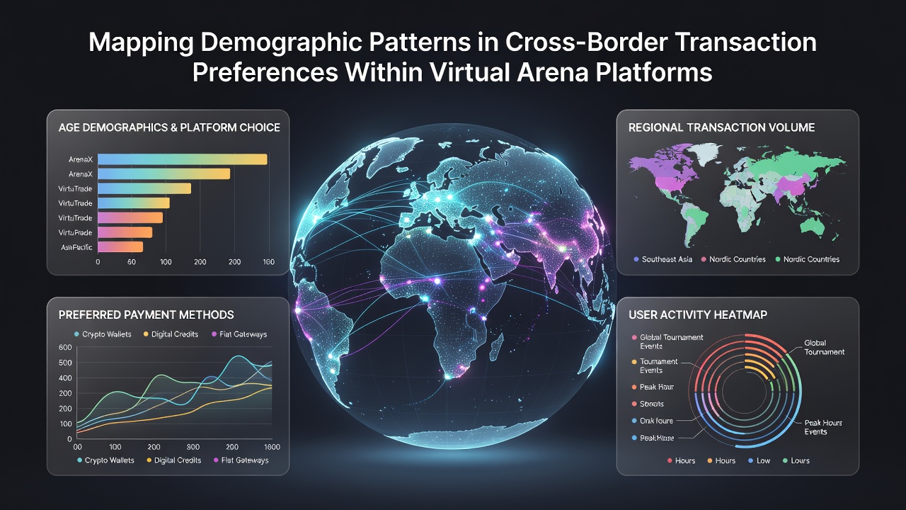 Heatmap illustrating transaction preference clusters by age and region within virtual arena platforms